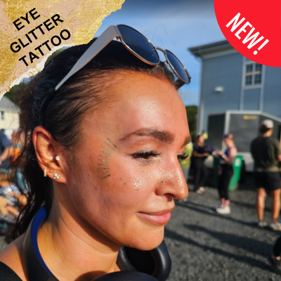 Glitter Eye and Cheek Tattoos - Individuals