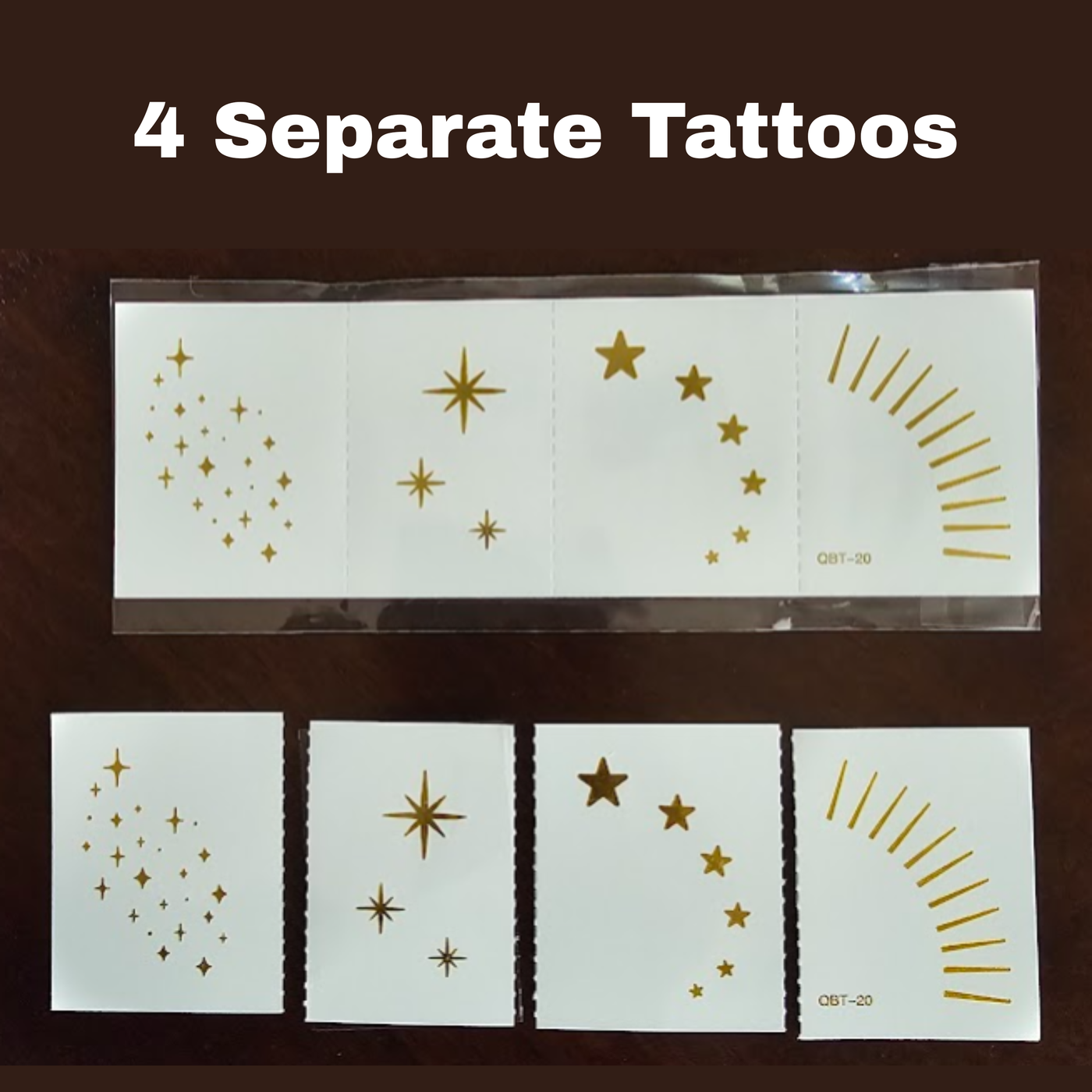 Glitter Eye and Cheek Tattoos - Individuals