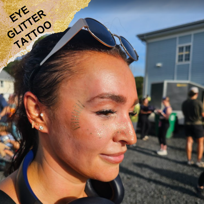 Glitter Eye and Cheek Tattoos - Individuals