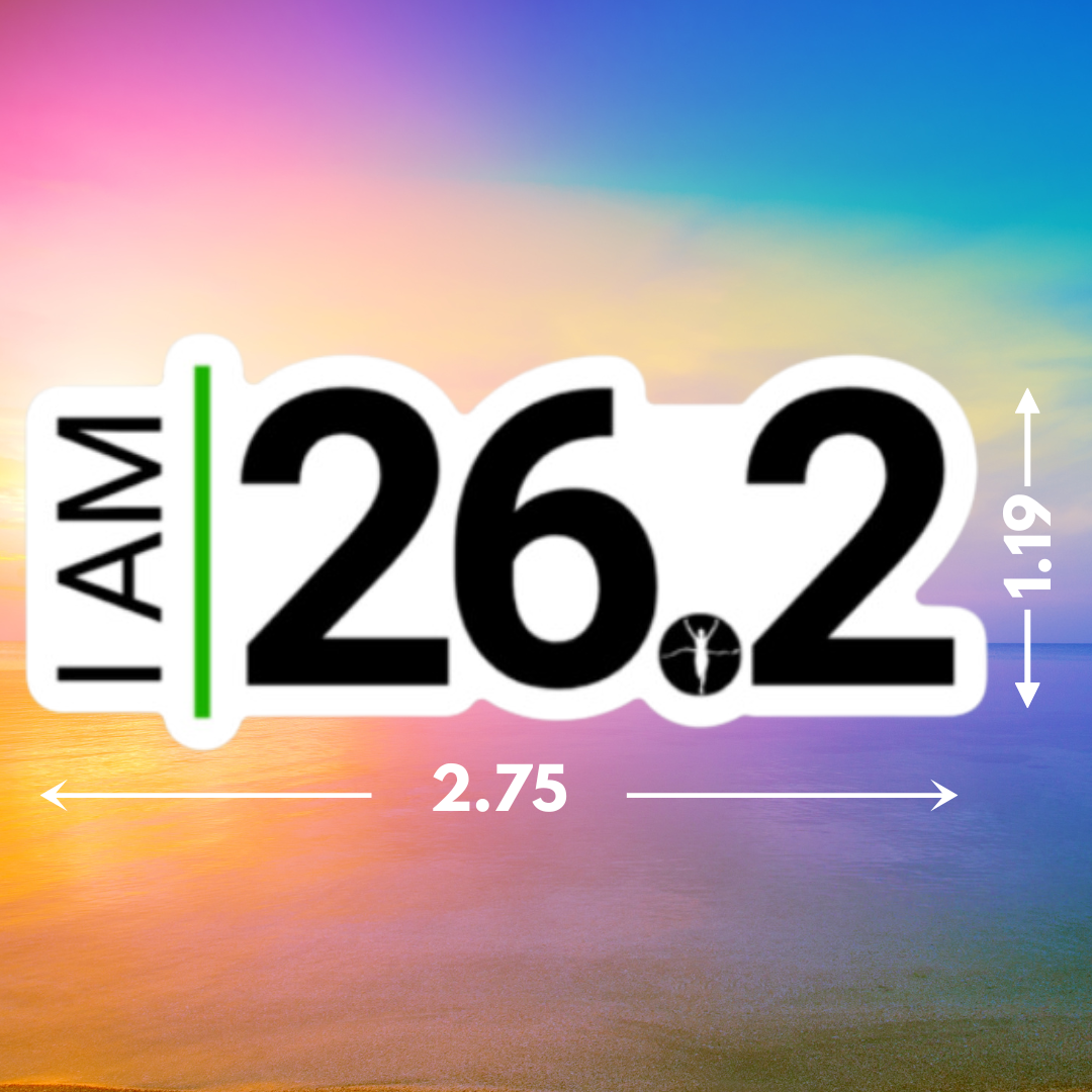 I AM 26.2 Sticker