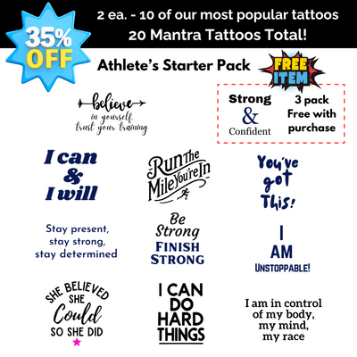 Athlete Starter Pack (Save 35%) 20 Tattoos