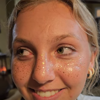 Glitter Freckle Tattoos