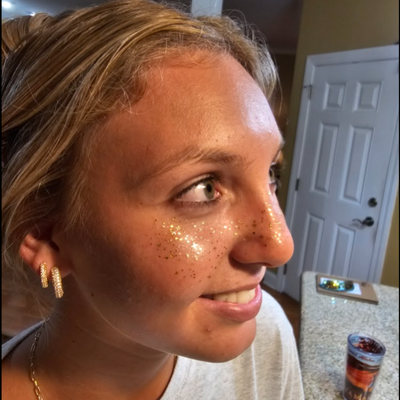 Glitter Freckle Tattoos