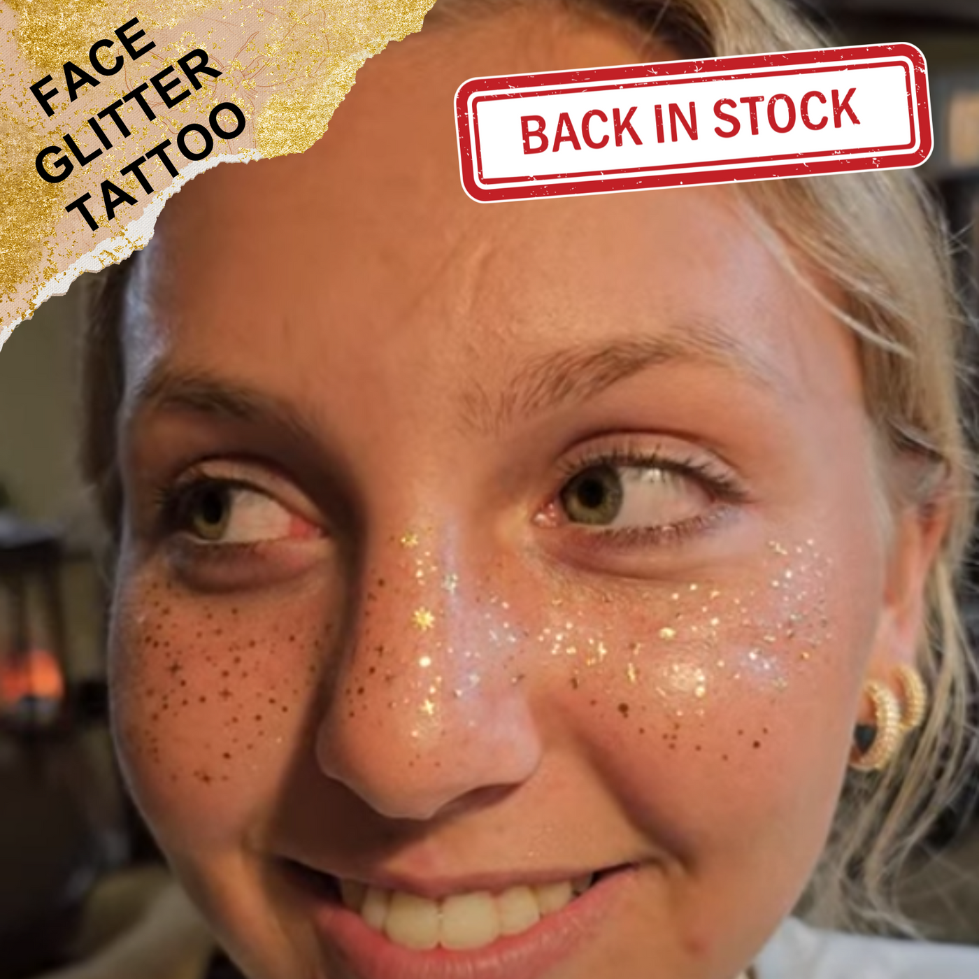 Glitter Freckle Tattoos