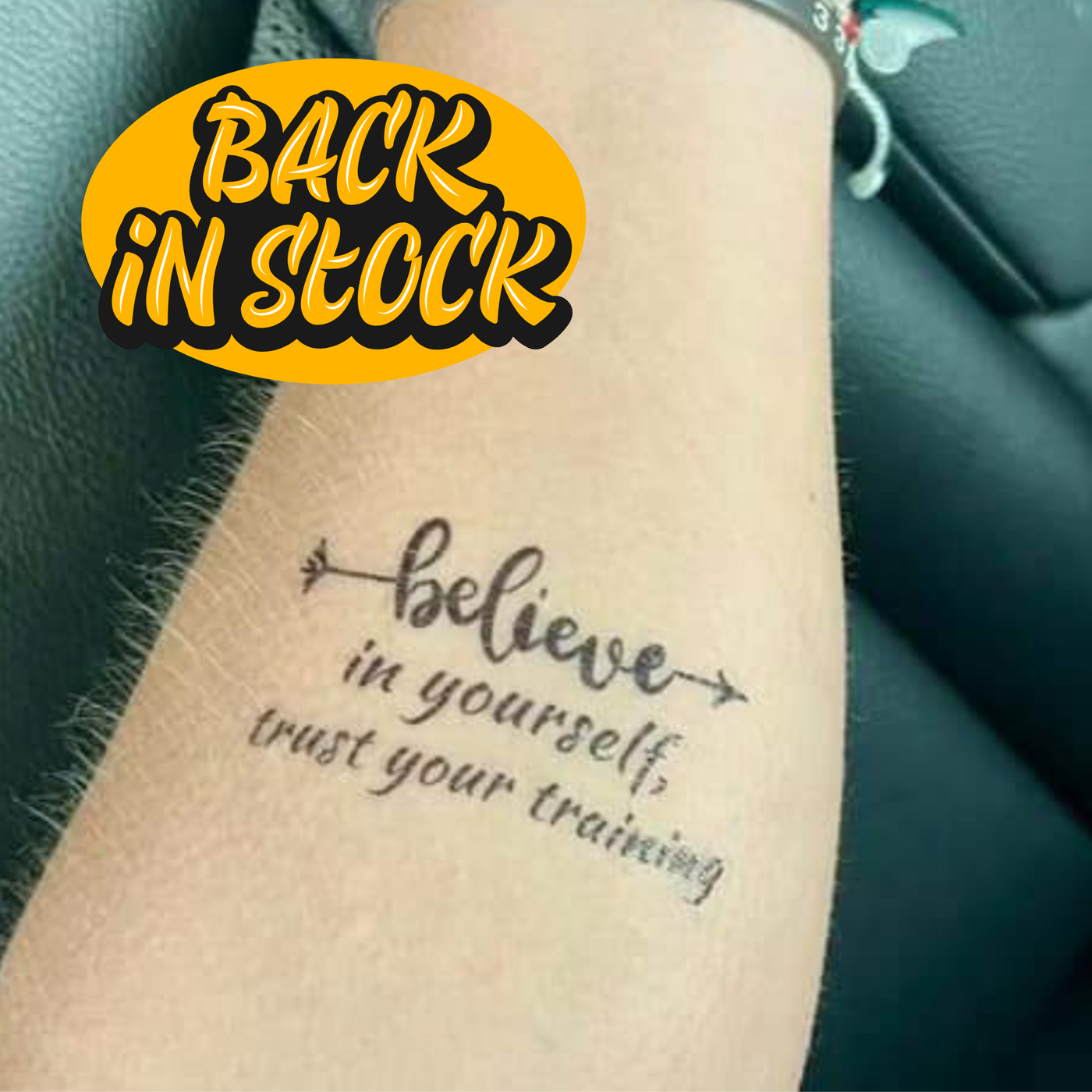 Believe in Yourself, Trust Your Training Tattoo