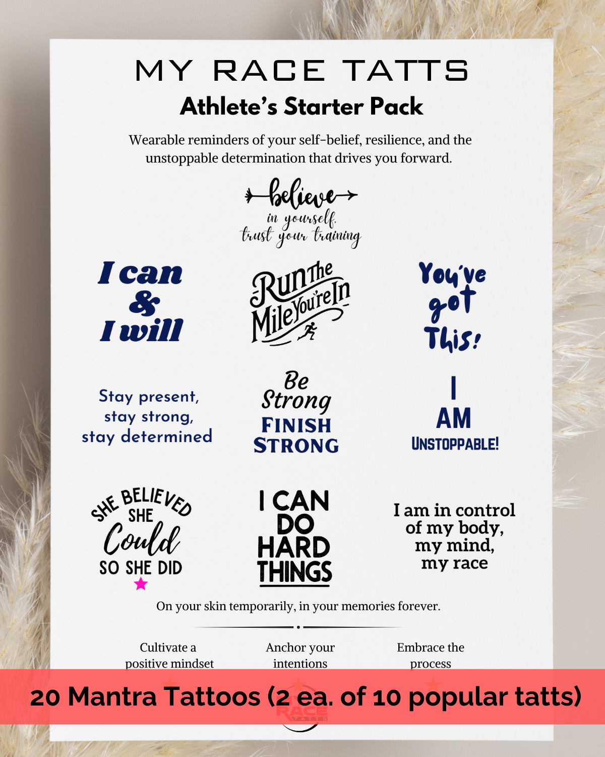Athlete Starter Pack (Save 35%) 20 Tattoos