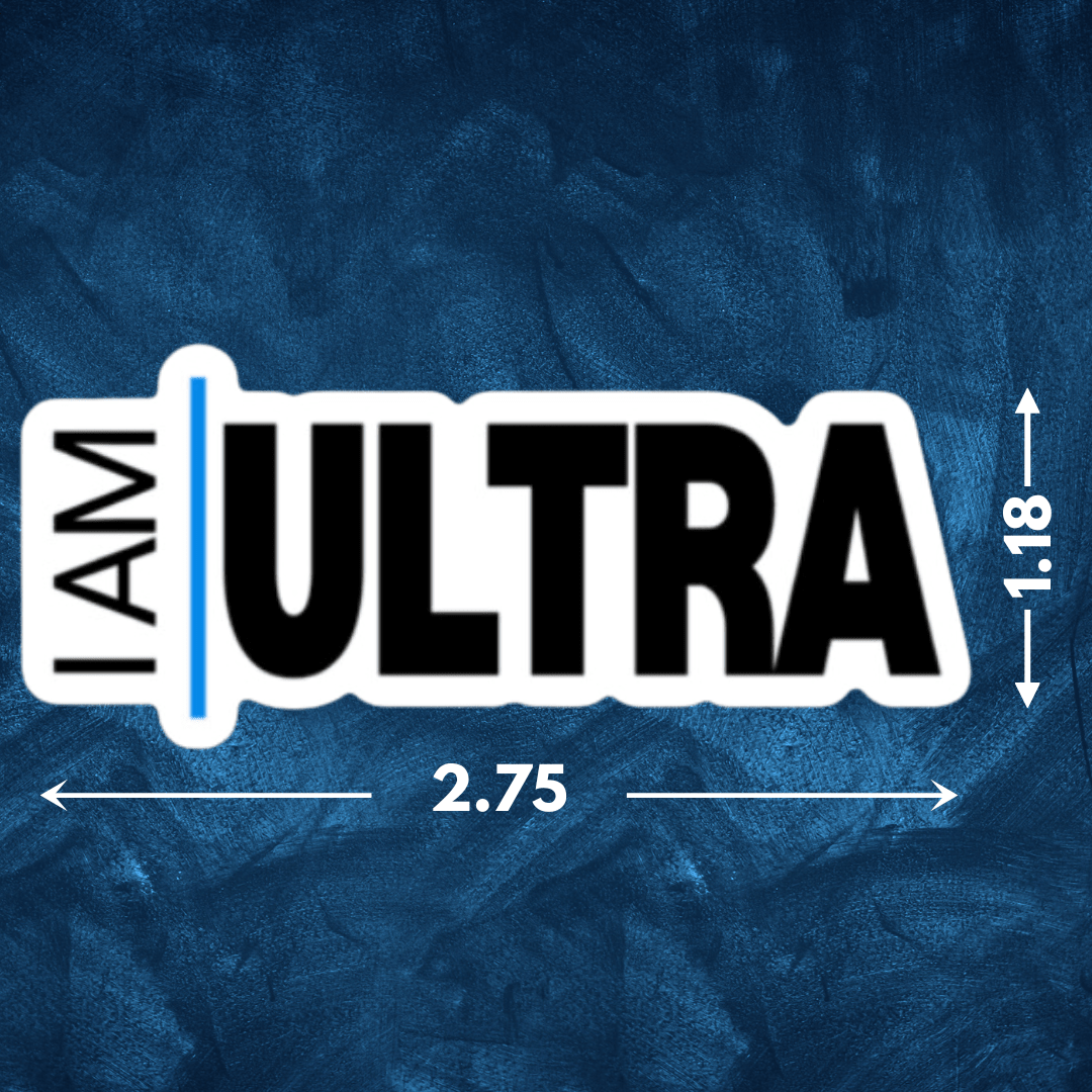 I Am Ultra Endurance Sticker | My Race Tatts